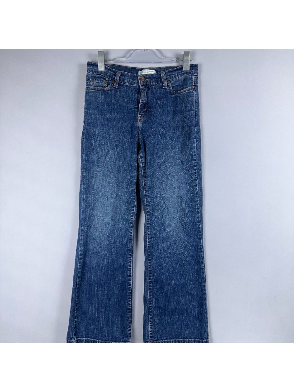 Levis 512  Bootcut Jeans Size 12P Medium Perfectly Slimming Mid Rise Blue Medium